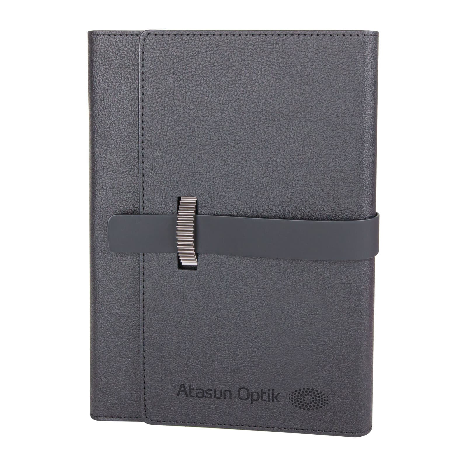 DEMİRTEPE SİYAH TARİHSİZ ORGANİZER DEFTER (17x22CM)