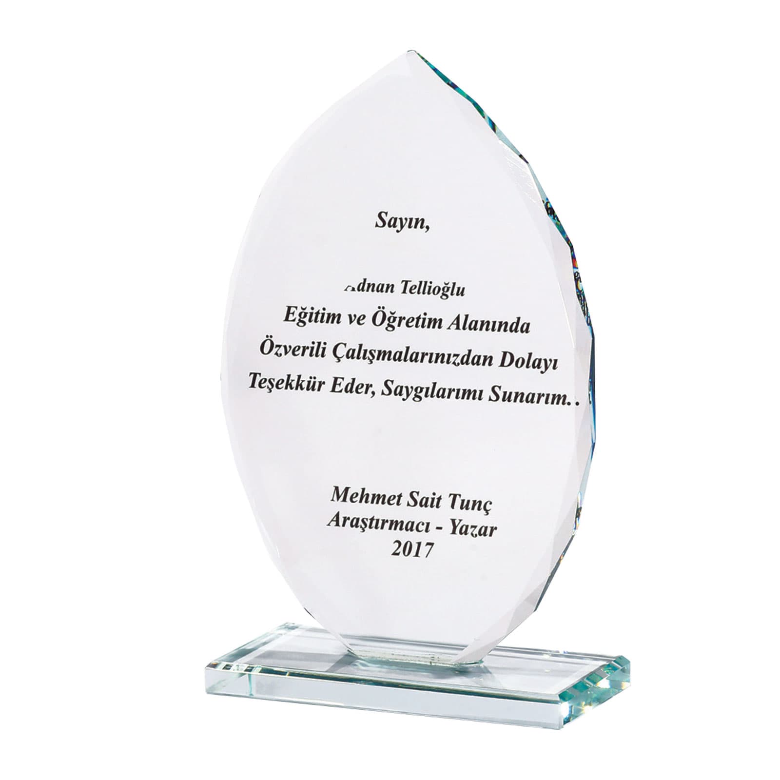 ULAŞ KRİSTAL PLAKET